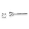 Lex & Lu 14k White Gold .25ct VS2/SI1 G-I Diamond Stud Thread on/off Post Earrings - Lex & Lu