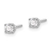 Lex & Lu 14k White Gold .25ct VS2/SI1 G-I Diamond Stud Thread on/off Post Earrings - 2 - Lex & Lu