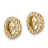 Lex & Lu 14k Yellow Gold AA Diamond Earring Jacket LAL15226 - 2 - Lex & Lu