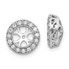 Lex & Lu 14k White Gold AA Diamond Earring Jacket LAL15227 - Lex & Lu