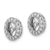 Lex & Lu 14k White Gold AA Diamond Earring Jacket LAL15227 - 2 - Lex & Lu