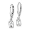 Lex & Lu Sterling Silver CZ Leverback Earrings LAL22514 - 2 - Lex & Lu