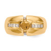 Lex & Lu 14k Yellow Gold Diamond Men's Semi Mount Band Ring Size 10 - 4 - Lex & Lu