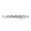 Lex & Lu 14k White Gold Diamond Ring LAL13731 Size 7 - 5 - Lex & Lu