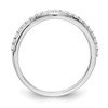 Lex & Lu 14k White Gold Diamond Ring LAL13880 Size 7 - 2 - Lex & Lu