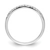 Lex & Lu 14k White Gold Diamond Ring LAL13905 Size 6.75 - 2 - Lex & Lu
