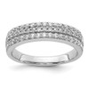 Lex & Lu 14k White Gold Diamond Ring LAL13932 Size 6.75 - Lex & Lu