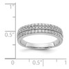 Lex & Lu 14k White Gold Diamond Ring LAL13932 Size 6.75 - 3 - Lex & Lu