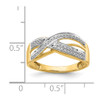 Lex & Lu 14k Yellow Gold Diamond Ring LAL13968 Size 7 - 4 - Lex & Lu