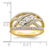 Lex & Lu 14k Yellow Gold Diamond Ring LAL13985 Size 6.75 - 4 - Lex & Lu