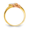 Lex & Lu 14k Yellow Gold Diamond Hearts Ring Size 6 - 2 - Lex & Lu