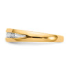 Lex & Lu 14k Yellow Gold w/Rhodium Diamond Mens Ring LAL14175 Size 10 - 3 - Lex & Lu