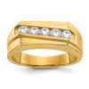 Lex & Lu 14k Yellow Gold Diamond Men's Ring LAL14198 Size 10 - Lex & Lu