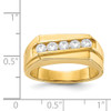 Lex & Lu 14k Yellow Gold Diamond Men's Ring LAL14198 Size 10 - 3 - Lex & Lu