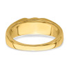 Lex & Lu 14k Yellow Gold w/Rhodium Diamond Mens Ring LAL14201 Size 10 - 5 - Lex & Lu