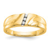 Lex & Lu 14k Yellow Gold Diamond Men's Ring LAL14210 Size 10 - Lex & Lu