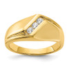 Lex & Lu 14k Yellow Gold Diamond Men's Ring LAL14218 Size 10 - Lex & Lu