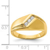 Lex & Lu 14k Yellow Gold Diamond Men's Ring LAL14218 Size 10 - 5 - Lex & Lu
