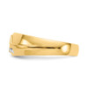 Lex & Lu 14k Yellow Gold & Rhodium Diamond Men's Ring Size 10 - 3 - Lex & Lu