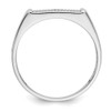 Lex & Lu 14k White Gold Diamond Ring LAL14240 Size 10 - 2 - Lex & Lu