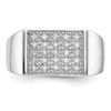 Lex & Lu 14k White Gold Diamond Ring LAL14240 Size 10 - 4 - Lex & Lu