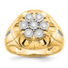 Lex & Lu 14k Yellow Gold Diamond Men's Ring LAL14244 Size 10 - Lex & Lu
