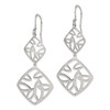 Lex & Lu Sterling Silver Polished Dangle Earrings LAL22585 - 2 - Lex & Lu