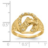 Lex & Lu 14k Yellow Gold AA Diamond Men's Ring LAL15012 Size 10 - 5 - Lex & Lu