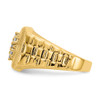 Lex & Lu 14k Yellow Gold AA Diamond Men's Ring LAL15332 Size 11.5 - 3 - Lex & Lu