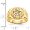 Lex & Lu 14k Yellow Gold AA Diamond Men's Ring LAL15332 Size 11.5 - 5 - Lex & Lu