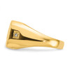 Lex & Lu 14k Yellow Gold AA Diamond Men's Onyx Dad Ring Size 10 - 3 - Lex & Lu