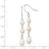 Lex & Lu Sterling Silver Freshwater Cultured Pearl Dangle Earrings LAL22616 - 4 - Lex & Lu