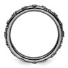 Lex & Lu Sterling Silver Stackable Expressions Black-plated Textured Ring LAL8168- 2 - Lex & Lu