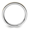 Lex & Lu Sterling Silver Stackable Expressions G/P Channeled Ring LAL8180- 2 - Lex & Lu