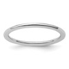 Lex & Lu Sterling Silver Stackable Expressions Rhodium Polished Ring LAL8258 - Lex & Lu