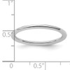 Lex & Lu Sterling Silver Stackable Expressions Rhodium Polished Ring LAL8258- 5 - Lex & Lu