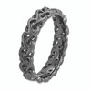 Lex & Lu Sterling Silver Stackable Expressions Black-plated Carved Band Ring LAL8510- 3 - Lex & Lu