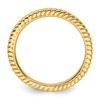 Lex & Lu Sterling Silver Stackable Expressions G/P Twisted Ring LAL8659- 2 - Lex & Lu