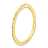 Lex & Lu Sterling Silver Stackable Expressions G/P Twisted Ring LAL8659- 3 - Lex & Lu