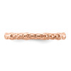 Lex & Lu Sterling Silver Stackable Expressions Pink-plated Cable Ring LAL9259- 4 - Lex & Lu