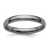 Lex & Lu Sterling Silver Stackable Expressions Black-plated Polished Ring LAL9505 - Lex & Lu