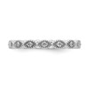 Lex & Lu Sterling Silver Stackable Expressions Diamond Ring LAL9985- 4 - Lex & Lu