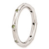 Lex & Lu Sterling Silver Stackable Expressions Peridot Ring LAL10267- 3 - Lex & Lu