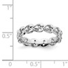 Lex & Lu Sterling Silver Stackable Expressions Polished Heart Ring LAL11251- 5 - Lex & Lu