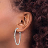 Lex & Lu Sterling Silver w/Rhodium Hinged Earrings LAL22691 - 3 - Lex & Lu