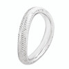 Lex & Lu Sterling Silver Stackable Expressions Polished Rhodium-plate Wave Ring LAL12013- 3 - Lex & Lu
