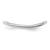 Lex & Lu Sterling Silver Stackable Expressions Polished Rhodium-plate Wave Ring LAL12061- 4 - Lex & Lu
