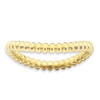 Lex & Lu Sterling Silver Stackable Expressions Polished Gold-plate Wave Ring LAL12103 - Lex & Lu