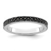 Lex & Lu Sterling Silver Stackable Expressions Marcasite Band Ring LAL12547 - Lex & Lu