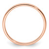 Lex & Lu 14k Rose Gold 1.2mm Half Round Satin Stackable Band Ring LAL14716- 2 - Lex & Lu